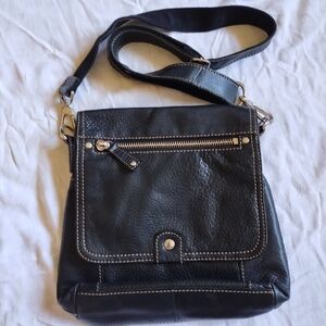 Vintage Fossil black crossbody bag